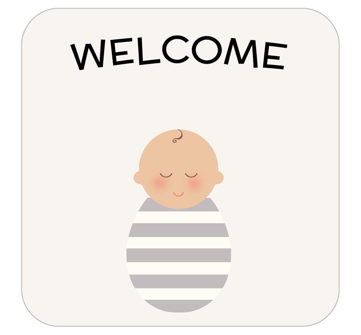 🤍🌫️ Stripe Cocoon Swaddle Set