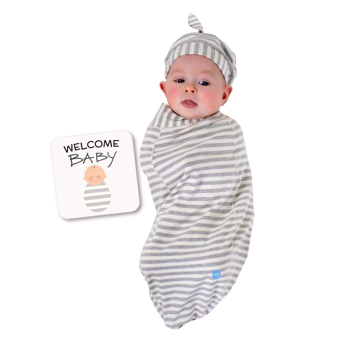 🤍🌫️ Stripe Cocoon Swaddle Set