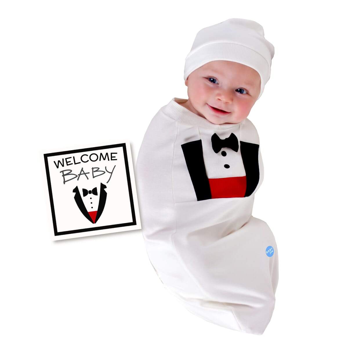 🤵 Tuxedo Cocoon Swaddle Set